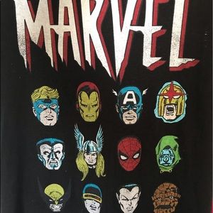 Marvel tank top with known hero’s!